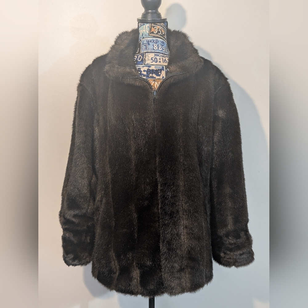 Faux Fur Reversible Jacket Coat